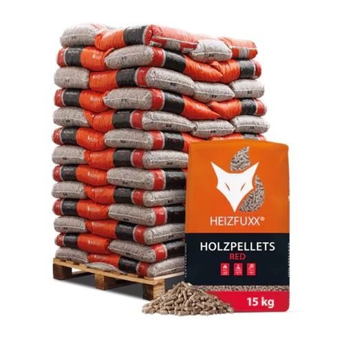 Heizfuxx Holzpellets Red 15kg x 65 Sack - 975kg Palette