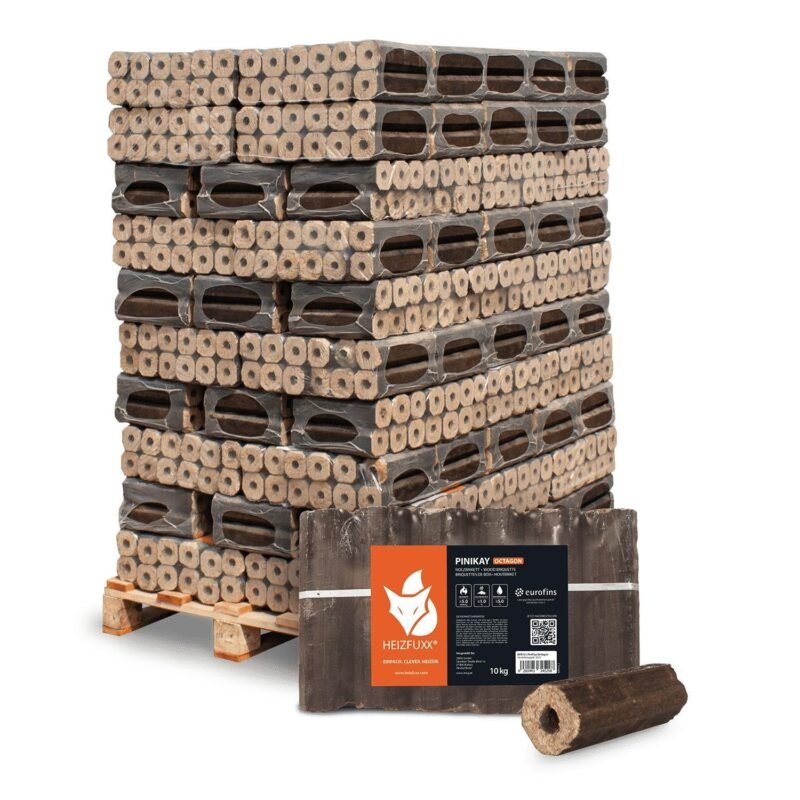 Heizfuxx PiniKay Octagon Palette 10kg x 96 Gebinde 960kg